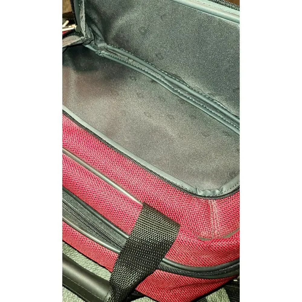 Samsonite Red Carry On Bag Travel Overnight Tote Weekender Luggage 17x11 Duffle